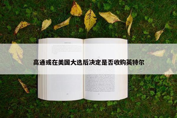 高通或在美国大选后决定是否收购英特尔